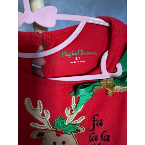 Dancing Reindeer Shirt - Size 2T - Picture 5 of 5